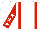 WHITE, Red Braces, White Stars on Red Sleeves