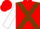 Red, Chocolate cross belts, White sleeves