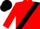 Red, white & black sash, matching cap