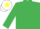EMERALD GREEN, YELLOW and EMERALD GREEN chevrons on sleeves, WHITE cap, YELLOW star
