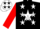 Black, Black 'MS' inside White Star, White Stars on Red Sleeves