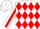 White, Red Diamonds, White 'H' on Red Diamond, Red Diamond Stripe on Sleeves