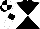 Black and White diabolo, White sleeves, Black armlets, Black and White quartered cap