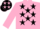 Pink, Black stars, Black and Pink chevrons on sleeves