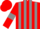 Red and Grey stripes, Red sleeves, Grey armlets, Red cap