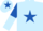 Light Blue, Royal Blue star, Royal Blue and Light Blue (halved) sleeves, Light Blue cap, Royal Blue star