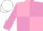 Pink and Mauve (quartered), Mauve sleeves, White cap