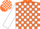 Orange, White Fox, White 'Fox Tale', White Blocks on Sleeves