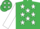 Emerald green, white stars, white sleeves, em green cap, white stars