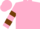 Pink, chocolate hooped slvs, pink cap