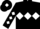 Black, white triple diamond, white diamonds on sleeves, white diamond on cap