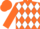 Orange and White diamonds, Orange sleeves