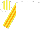 White, Orange and Yellow striped sleeves and cap