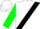White, green and black sash, green shamrock, white and green opposing sleeves, white cap
