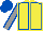 Yellow, Royal Blue seams, Grey sleeves, Royal Blue seams, Royal Blue cap