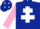 Dark Blue, White Cross of Lorraine, Pink sleeves, Dark Blue cap, White diamonds