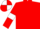 Red, White armlets, Quartered cap