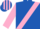 Royal Blue, Pink sash and sleeves, Striped cap