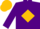 Purple, gold diamond in red border, gold diamond in red border on purple sleeves, gold cap