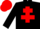 Black, Red Cross of Lorraine, Red cap