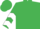 Emerald Green, White chevrons on sleeves