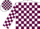 White, maroon  blocks