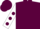 Maroon, White sleeves, Maroon spots and cap