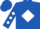 Royal blue, red 's' on white diamond, white diamonds on sleeves, royal blue cap