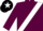 Maroon, white sash, black cap, white star