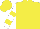 Yellow, yellow bars on white sleeves, yellow cap