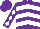 Purple, white chevrons, white diamonds on sleeves