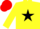 Yellow, Black star, Yellow sleeves, Red cap
