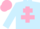 Light Blue, Pink Cross of Lorraine, Pink cap