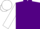 Purple, white 'bh', white sleeves, white cap