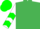 Amethyst, emerald green diamond frame, white sleeves, green chevrons, amethyst cap