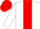 White, red stripe, red bar on white sleeves, red cap