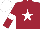 Maroon, White star, armlets and cap