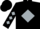 Black, black 'd' on silver diamond, silver diamonds on sleeves
