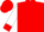 Red, white rockin 4d brand, white sleeves, red chevron & cuffs