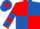 Red and Royal Blue (quartered), chevrons on sleeves, Royal Blue cap, Red star