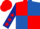 Red and Royal Blue (quartered), Dark Blue sleeves, Red stars, Red cap