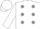 White, Grey spots, White cap