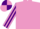 Mauve, Purple striped sleeves, quartered cap