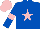Royal Blue, Pink star, armlets and cap