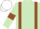 Light green, brown braces and armlets, white cap