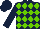 Dark Blue and Light Green diamonds