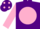 Purple, Pink disc, sleeves and spots on cap