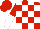 red and white blocks, red and white halved sleeves