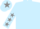 Light Blue, Grey stars on sleeves, Light Blue cap, Grey star