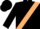 Black, tan sash